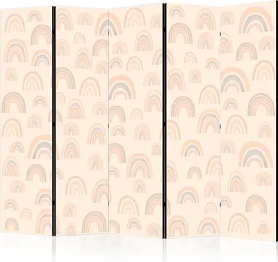 Obrázek produktu pro Akustický paraván pro děti 225x172 cm 5dílný béžový