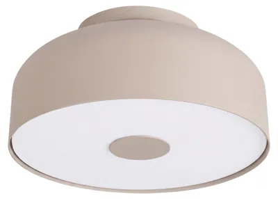 Image de Plafon OMIQ taupe 4xE27 15W stal/PVC 15x30x30cm Sollux Lighting