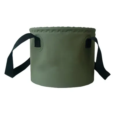 Imagen del producto de Cubo plegable práctico y que ahorra espacio, ideal para actividades al aire libre, de 20 litros, color verde