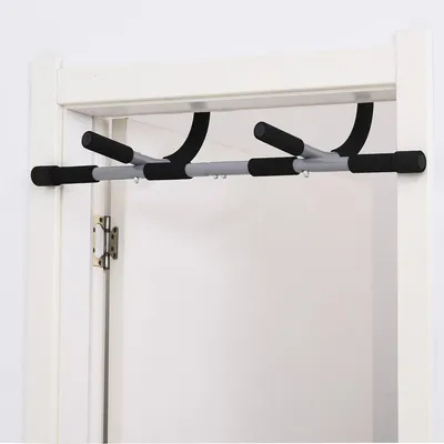 Produktbild von Klimmzugstange mit Schaumstoffgriffen Multifunktions-Trainingshalterung Türreck Reckstange Turnstange Türreck für Fitness Zuhause 92x40x17cm