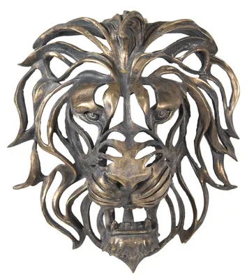 Image de Clayre & Eef Figurine lion 42x23x46 cm Polyrésine marron