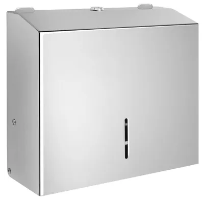 Zdjęcie produktu dla Dozownik ręczników papierowych Sapho, wymiary 270x265x115 mm, polerowana stal nierdzewna