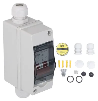 Obrázek produktu pro Jistič DC, stupeň krytí IP65, vodotěsný, pro solární fotovoltaické systémy, 2P, 1000V, 16A