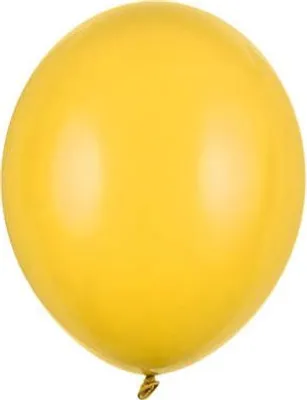 Zdjęcie produktu dla Balony lateksowe Strong, Żółte, Pastelowe Honey Yellow, 12cm, 100 szt.
