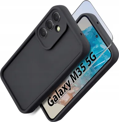 Immagine prodotto di Custodia in silicone opaco per Samsung M35 5G + Vetro protettivo per schermo 9H