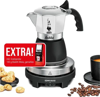 Produktbild von Rommelsbacher RK505/K, Espressomaschine, 0,09 l, Kaffeebohnen, Gemahlener Kaffee, 500 W, Schwarz, Edelstahl