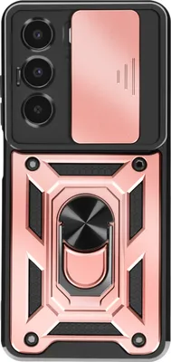 Produktbild von Avizar, Hülle für Realme 14x mit Magnetring und Kameraschutz, Champagnerrosa