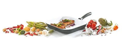 Produktbild von Krueger OSLO Steakpan Bratpfanne, Gusseisen/Gussaluminium, Induktionsherd-geeignet, Antihaftbeschichtung