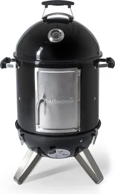 Produktbild von Barbecook Oskar S, Grill, Holzkohle + Brennholz, Egg, Gitter, Schwarz, Edelstahl, Rund