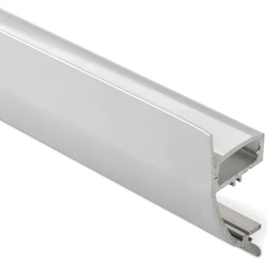 Produktbild von SOTECH LED Profil-43 Aluminium eloxiert 2000 x 17 x 41 mm – opale Abdeckung, Wandprofil, LED Streifen bis 12 mm