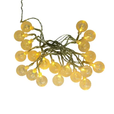 Produktbild von LED Lichterkette Ball 20 flammig batteriebetrieben Tisch-Fensterdekoration : Warmweiß