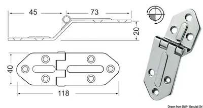 Zdjęcie produktu dla Zawiasy 2,5 mm Osculati 38.445.05