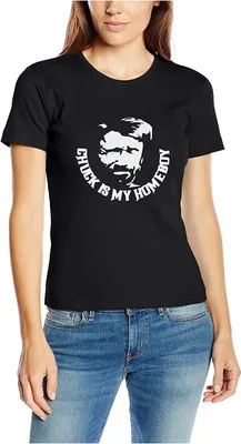 Produktbild von Touchlines Damen T-Shirt , Chuck is my Homeboy Schwarz, L