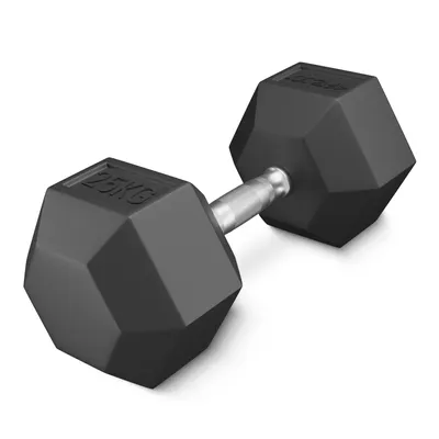 Produktbild von 4FIZJO Hantel, HEX Stahl, einzeln für Kraft- und Ganzkörpertraining 25 kg