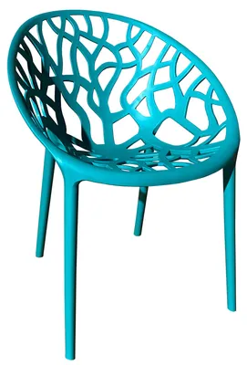 Produktbild von Gartenstuhl Kunststoff Stapelstuhl Bistrostuhl Küchenstuhl Stuhl Stapelbar , Farbe:Blau;Menge:1 St.