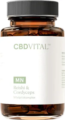 Produktbild von Premium Reishi & Cordyceps Komplex | Vitalpilz-Extrakt | 60 Kapseln