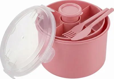 Produktbild von Rundes Lunchbox 1300ML BPA-frei mit Fächern