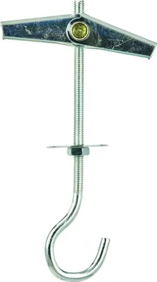 Produktbild von Federklappdübel mit Deckenhaken, verzinkt | M4 x 70 mm | 50 St.