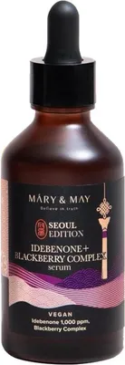 Produktbild von Mary&May Seoul Edition Vegan Idebenone+Blackberry Complex Serum 80 ml - antioxidatives Serum