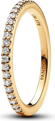 Produktbild von Pandora 162999C01 Band-Ring Damen Funkelnder Zirkonia Vergoldet Gr. 50