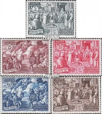 Produktbild von Briefmarken Vatikanstadt 1951 Mi 180-184 (kompl.Ausg.) postfrisch Konzil von Chaldekon