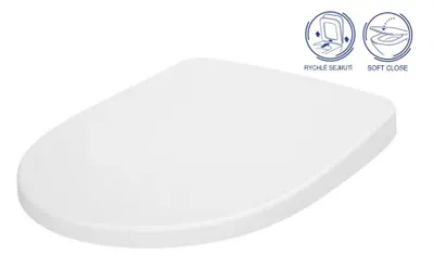 Produktbild von Cersanit Moduo Toilettensitz Weiß Duroplast Absenkautomatik