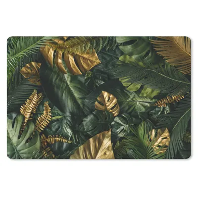 Produktbild von MuchoWow® Schreibtischunterlage Blätter - Muster - Abstrakt - Mädchen - Kinder - Jungen 60x40 cm - XXL Mauspad - Großes Mauspad