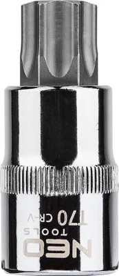 Produktbild von NEO TOOLS Steckschlüsseleinsatz 08-759 55mm Chrom-Vanadium-Stahl Werkzeugstahl
