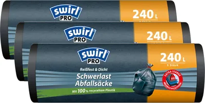 Produktbild von Swirl Schwerlast Säcke 240L 5 stk./ Rolle (3er Pack)