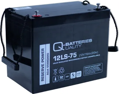 Produktbild von Q-Batteries 12LS-75 12V 75Ah Blei Akku Standard-Typ AGM 10 Jahres-Typ