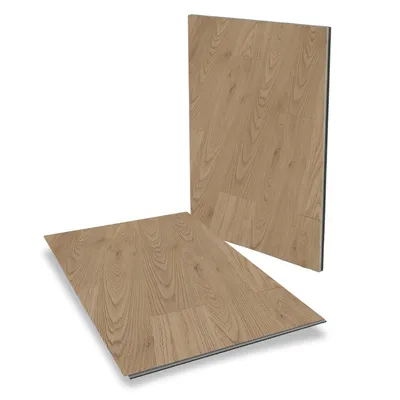 Produktbild von Muster Klick-Vinylboden Holzoptik Eiche – 2-in-1 Verlegung: Breitdiele & Fischgräte- inkl. integrierte Trittschalldämmung – DIY – Stilewo - Herringbone - Homely Eiche