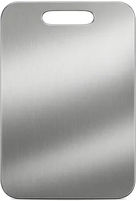 Obrázok produktu pre Krájacia doska 34 x 23 cm, do kuchyne, nehrdzavejúca oceľ, strieborná