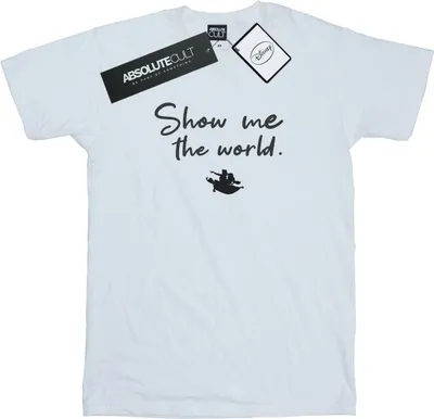 Produktbild von Disney - "Show Me The World" T-Shirt für Damen BI17314 (3XL) (Weiß)