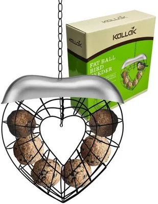 Produktbild von Vogelfutterhänger Metall herzförmig