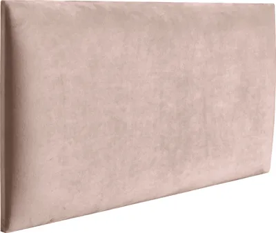 Produktbild von RAVIO Wandpaneel Wandkissen als Kopfteil für Bett 3D Wandverkleidung mit Schaumstoff Wandpolster Wanddeko (50 x 30 cm, Farbe: Puderrosa - Magic Velvet 2253)