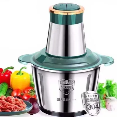 Immagine prodotto di Tritacarne elettrico - Lame in acciaio - 2 velocità - Mini tritacarne - 250 W
