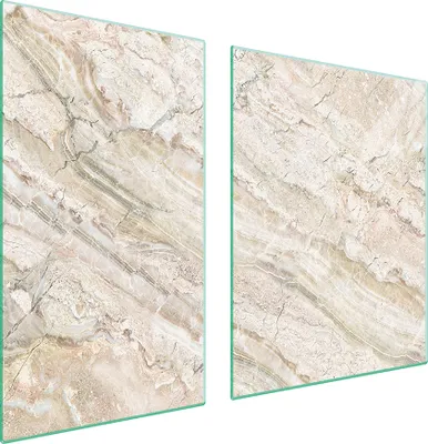 Imagen del producto de Plato de vidrio y tabla de cortar de 100x52 cm, mármol