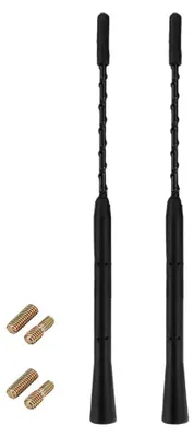2x 9 Zoll Autoantenne, FM/AM/DAB, Schwarz, Radioantenne