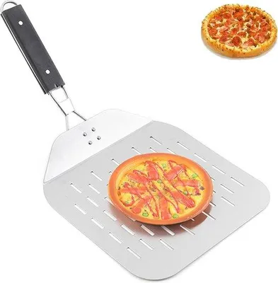 Obrázok produktu pre Lopata na pizzu 30 cm z nehrdzavejúcej ocele s rukoväťou chrániacou pred popálením
