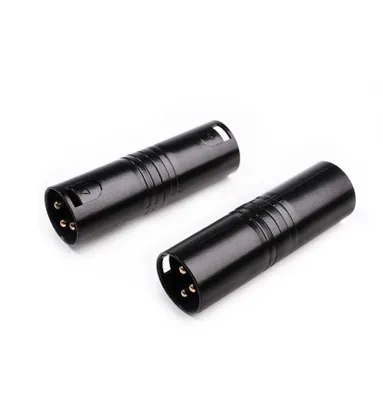 Produktbild von Monkey Banana Solid Link Adapter – XLR-M / XLR-M (2 PCS), XLR-M, XLR-M, Schwarz