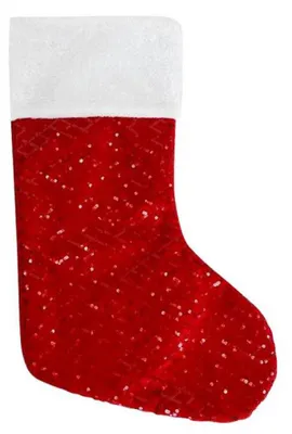 Productafbeelding van Kerstsok met kerstmanmotief, glanzend, 27x44 cm - Godan