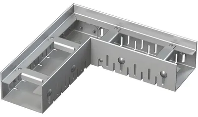 Produktbild von Alcadrain Eckige Entwässerungsrinne 75 mm verstellbar, Edelstahl