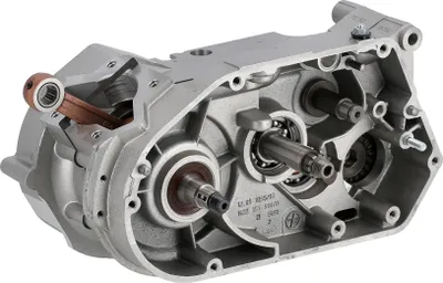 Zdjęcie produktu dla Silnik kadluba 50cc, 4-biegowy, srebrny koperta, tuleja Ø46mm - Simson S51, KR51/2 Schwalbe, SR50