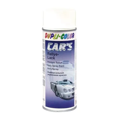Zdjęcie produktu dla Lakier rajdowy Cars biały jedwabisty mat 400ml