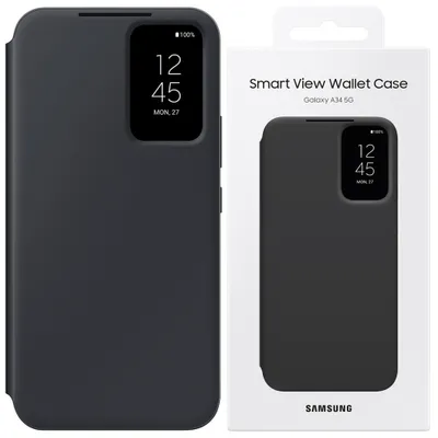 Produktbild von Samsung Smart View Wallet Case Galaxy A34 (5G) Black