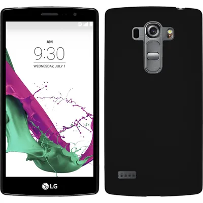 Produktbild von PhoneNatic Case kompatibel mit LG G4s / G4 Beat - Hülle schwarz gummiert Hard-case + 2 Schutzfolien