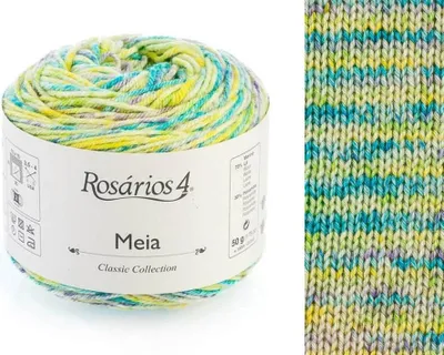 Produktbild von Rosarios 4 Meia Print 121 – Socken- und Strickgarn mit Print