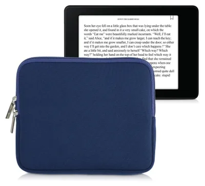 Produktbild von kwmobile Schutztasche für eReader - Neopren Tasche Hülle Cover Case Schutzhülle Dunkelblau - 17,5 x 14,7 cm Innenmaße