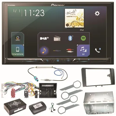 Produktbild von Pioneer SPH-DA230DAB Bluetooth Carplay Android Auto Einbauset für Audi A3 8P 8PA