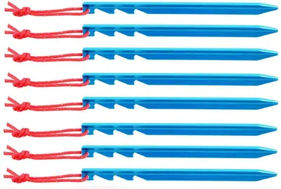 Produktbild von BasicNature Zelthering 'Y-Stake' 18 cm blau 8 Stück